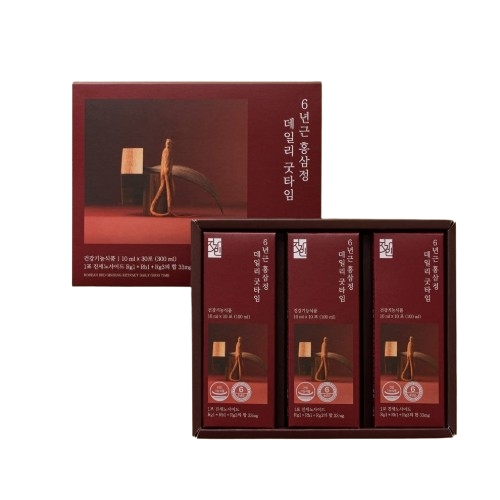 <b>철이네</b><b>홍삼</b> 6년근 <b>홍삼</b>정 데일리 굿타임 10ml x 30포, 1개