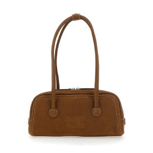 SHERWOOD MARGE SOFT BAGUETTE BAG FF047656CHESTNUTNUBUCK