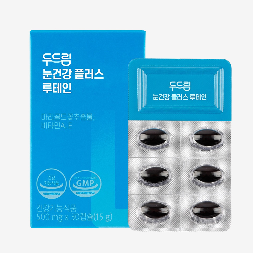 두드림 눈건강 플러스 루테인 500mg x 30캡슐, 4개