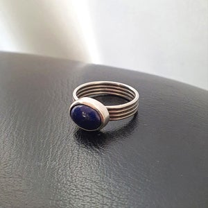 실버925 라피스라줄리 라인반지, 미란다황