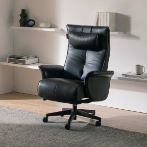 [리퍼상품]알파 902 전체 내추럴가죽 오피스 리클라이너