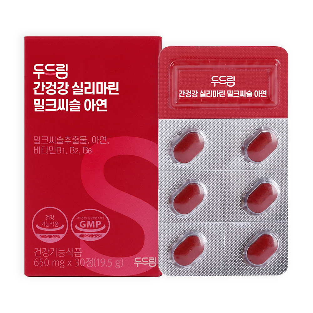 두드림 간건강 실리마린 밀크씨슬 아연 제품 이미지
