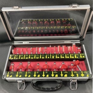 알루미늄 케이스 포함 24PCS 트리머 비트세트 알루미늄 포함 24PCS 트리머 비트세트
