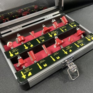 알루미늄 케이스 포함 12PCS 트리머 비트세트 알루미늄 포함 12PCS 트리머 비트세트