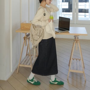 [S-made]임부복*소프트터치데님롱 임산부스커트