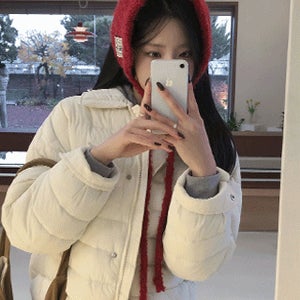 [오늘출발][경량숏패딩🔥웰론충전재] 베이직카라 패딩 (경량패딩,패딩점퍼,크롭패딩,패딩자켓,여성패딩,겨울패딩,숏패딩점퍼,한파룩,화이트패딩,블랙패딩)