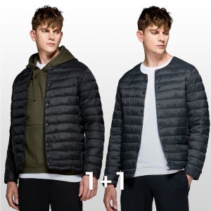 [1+1] 테슬라 경량 노카라 패딩자켓 남성 경량패딩