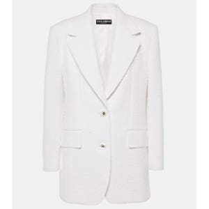 돌체앤가바나 코튼 블렌드 트위드 블레이저 TP547162528