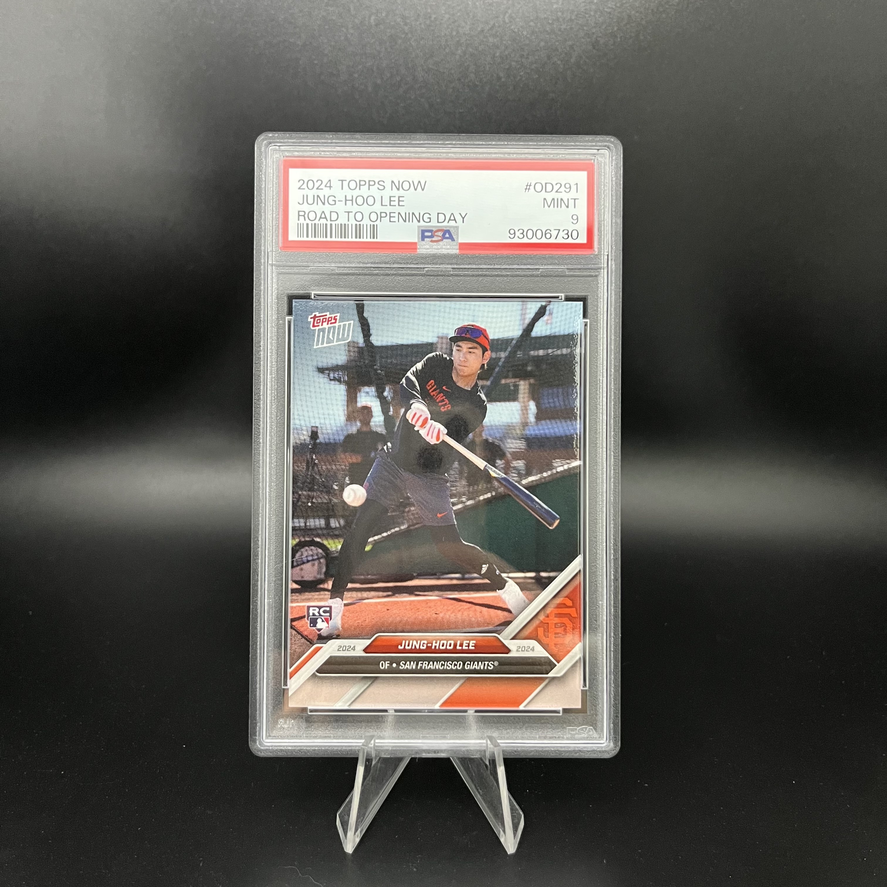 [PSA 9] 이정후 MLB 샌프란시스코 스프링 캠프 타격 Topps 오피셜 루키 카드  1개