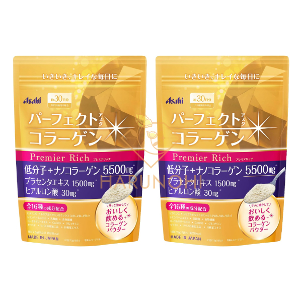 일본 아사히 <b>퍼펙트 콜라겐 프리미엄 리치 228g</b> 2개