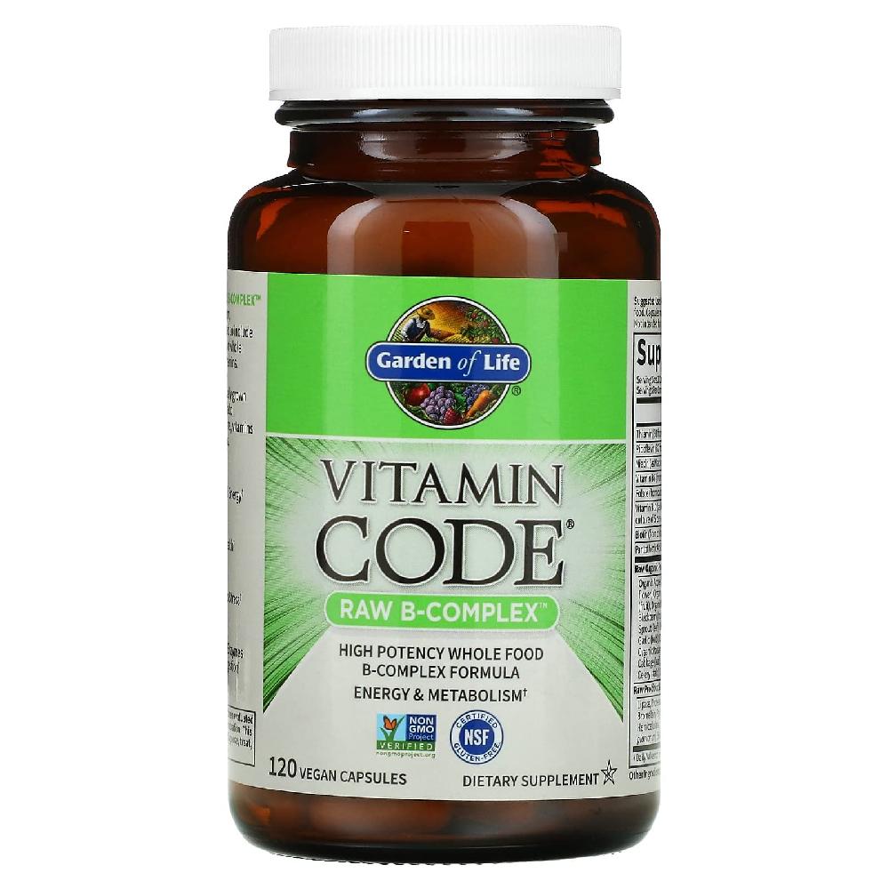 <b>가든오브라이프 비타민</b>B 컴플렉스 120캡슐 엽산 판토텐산 티아민 B12 B6 <b>B3</b>  1개