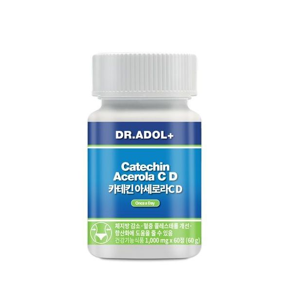 닥터아돌 <b>카테킨 아세로라</b> 바베이도스 체리C D 60정, 1개