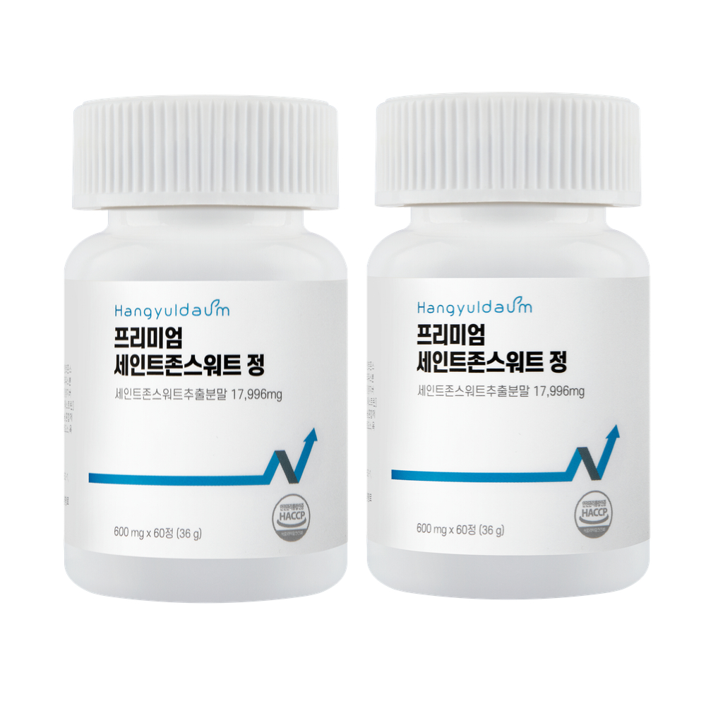 나만의건강by설리마켓 한결다움 프리미엄 <b>세인트존스워트</b> 600mg 60정, 1개