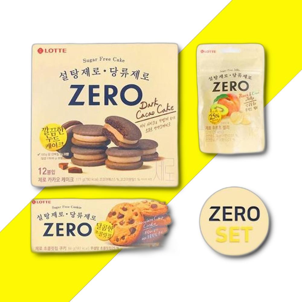 설탕제로 <b>당류</b>제로 ZERO 스낵 3종 세트