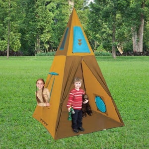 어린이용 실내외 접이식 인디언 텐트 152x244cm 가방포함 대근육발달
