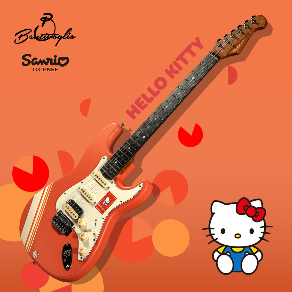 Ventivoli 벤티볼리오 산리오캐릭터즈 일렉기타 Hello Kitty 헬로키티 SS250H