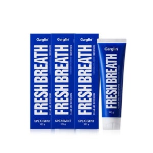 매장정품 GARGLIN 후레시브레스 치약 스피아민트 120g 3개