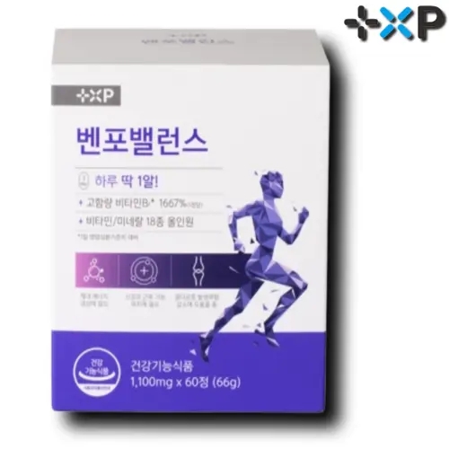 벤포벨런스 활력 비타민 B군 고함량 종합비타민 60정, 1개