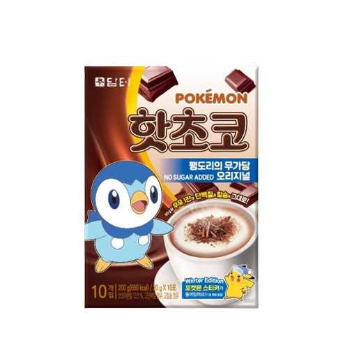 담터 핫초코 팽도리의 무가당 오리지널 성분 분석