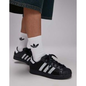 아디다스 오리지널 슈퍼스타 비드 블랙 화이트 운동화 138341188 오리지날 2 트레이너 인 검흰 10956507 145693314