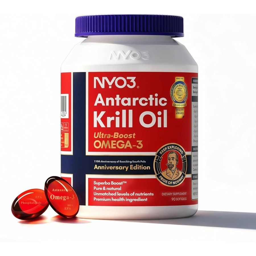 NYO3 남극 크릴오일 1000mg 인지질 아스타잔틴 오메가3 90정