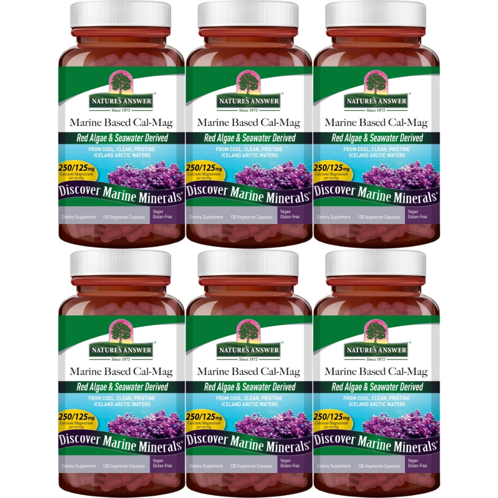 네이처스앤서 해양 <b>마린 베이스드 칼슘</b> <b>마그네슘</b>  6개  120정