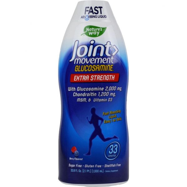 Wellesse Extra Strength Joint Movement Glucosamine Natural Berry Flavor 33.8 fl oz  1개