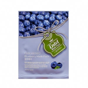 엔텔 블루베리 마스크팩 20ml 안면 팩 천연 재료 보습 제품 피부관리 주름 개선 항산화