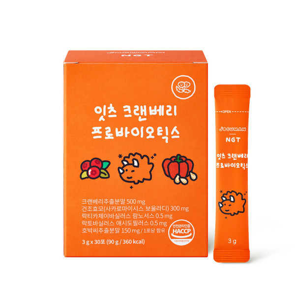 네츄럴굿띵스 <b>잇츠 크랜베리</b> 프로바이오틱스 3g x 30포, 1개