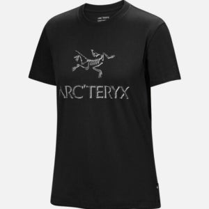 아크테릭스 Arc Word Cotton T-Shirt Ss W Black / Solitude
