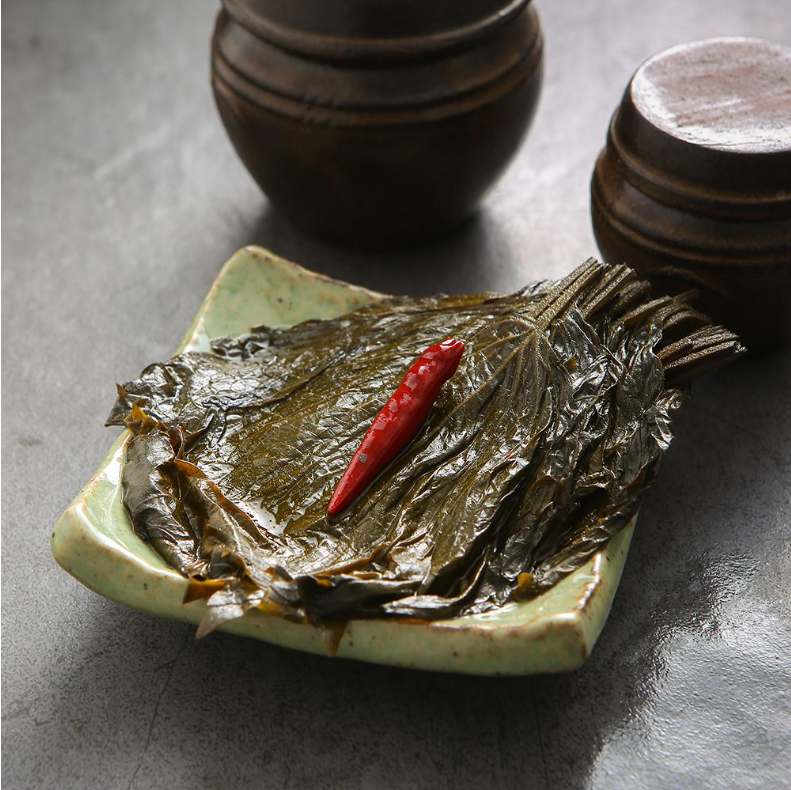 Banchan Danji Perilla Leaf Pickles with Plum Soy Sauce (Kkaennip Jangajji) 1kg, 1 Pack