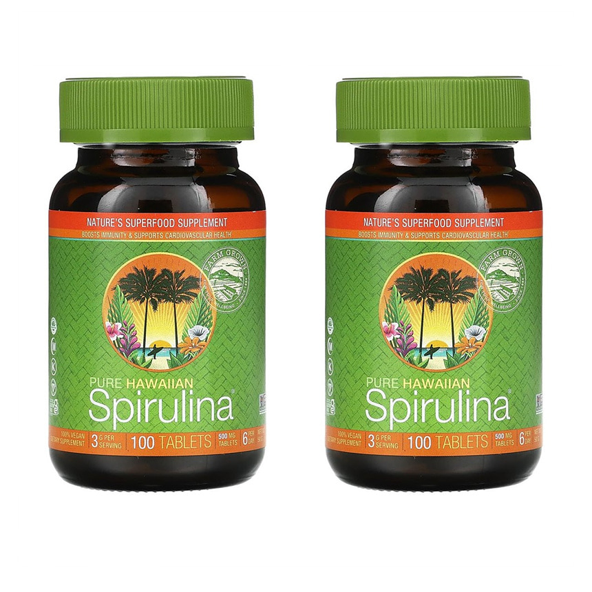 뉴트렉스하와이 퓨어 <b>하와이안 스피루리나</b> 100정, 1개