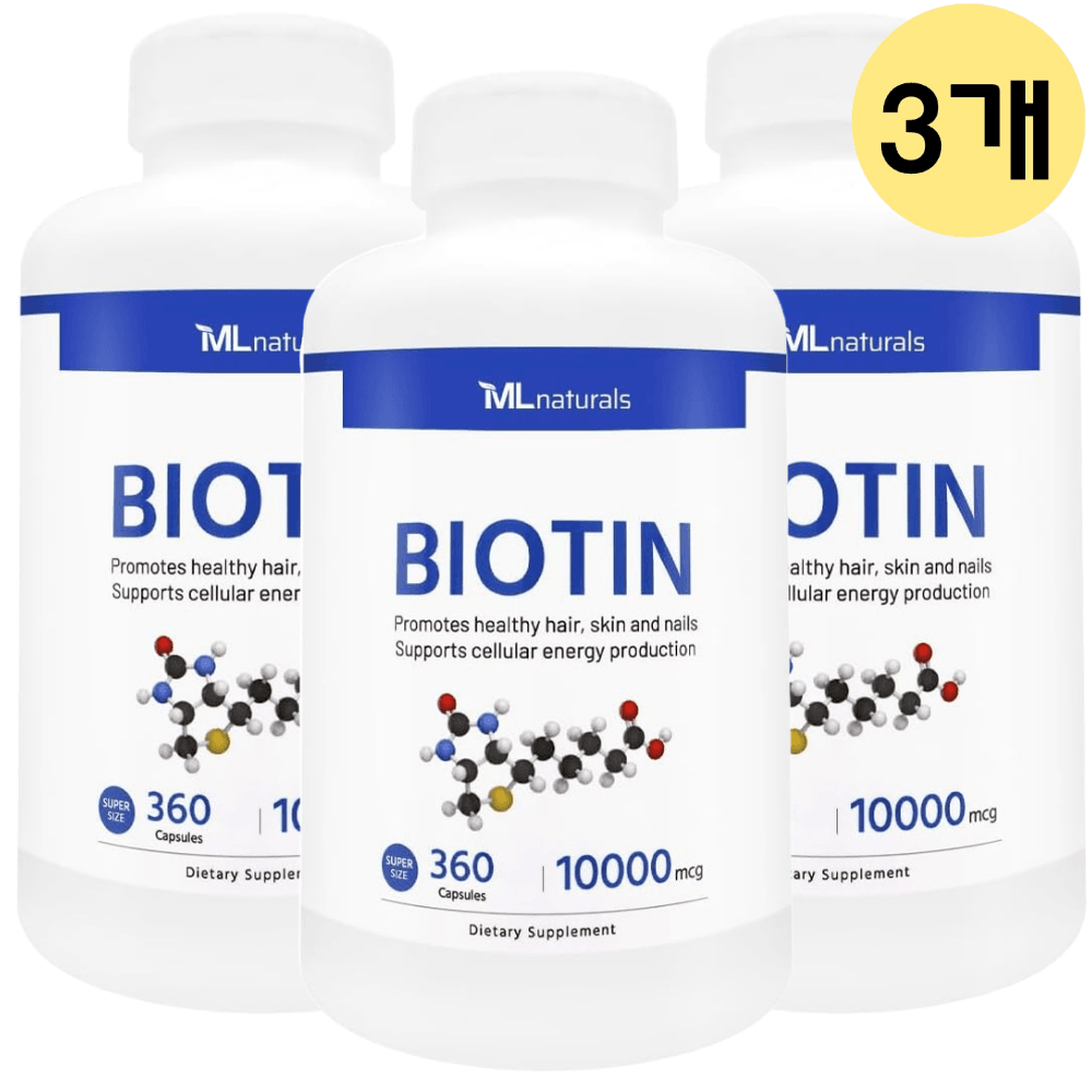<b>마이</b>라이프 내추럴스 <b>비오틴</b> 10000mcg 360캡슐, 1개