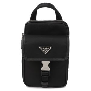 프라다 라프리마 프라다 리나일론 및 사피아노 가죽 스마트폰 케이스 2ZH194-2DMH-F0002