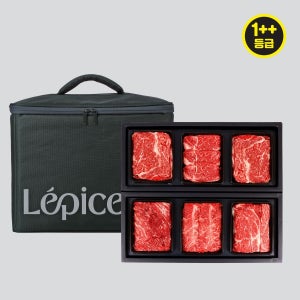 [롯데백화점] 선비한우 1++등급 한우 엄선로스 GIFT 2호(1.8kg 6구 등등채채안부,각300g) LE1220658311