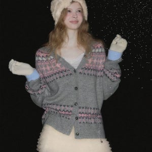 [트위] 에핀 노르딕 니트 긴팔 가디건