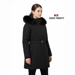 {매장정품} 여성용 구스 G900 트리니티 TRINITY 미들 W Black KWW24532Z1 1063904