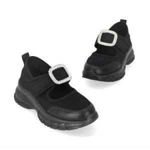 엘칸토 여성 보석장식 메리제인 스니커즈 5.5cm LCWS13U513