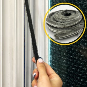 문틈새막이 겨울 방품 바람막이 현관문 문풍지 23x5M 방충망모헤어 샷시모헤어