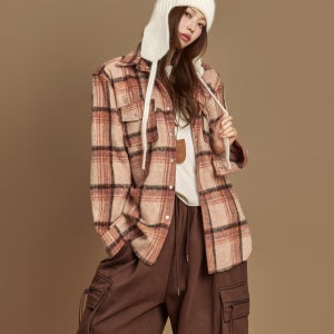 S831 기모 체크 셔츠