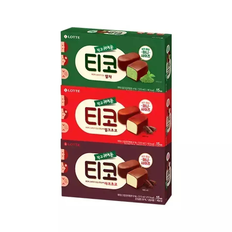 티코 다크초코 510ml+말차 510ml+밀크초코 510ml 각 1개 (15,960원) (무료)
