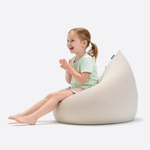 NEW 폴리몰리 스판 키즈 빈백 소파 LT201 미니, 스톤 베이지