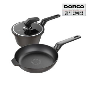 도루코 뉴캐스트 초콜릿 IH 2종세트 ( 편수냄비 18cm+프라이팬 24cm )