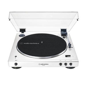 [오디오테크니카] [BEST] 공식수입원 턴테이블 올 화이트 리미티드 에디션 AT-LP60XBT WW 자동 벨트 드라이브 무선 블루투스_AT-LP60XBT WW