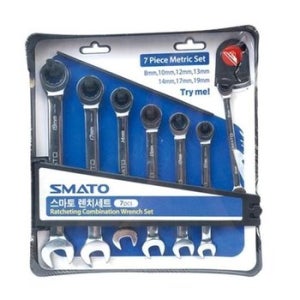 세신버팔로 라쳇콤비렌치세트 7pcs 8-19 (1EA) 작업 라쳇렌치