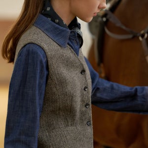 [키이스] 코튼 베이직 데님 셔츠 KE24A1FRBM739