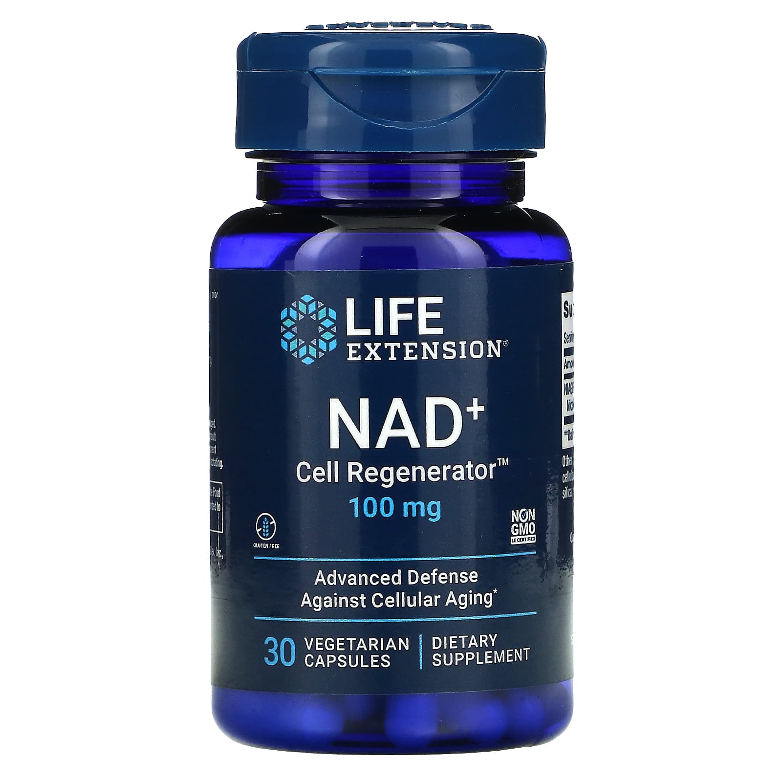 라이프익스텐션 NAD+ 셀 리제너레이터 100mg 베지캡슐 30정  1개