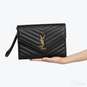 생로랑 모노그램 퀄팅 클러치 617662 BOW01 1000 퀼팅 149169467