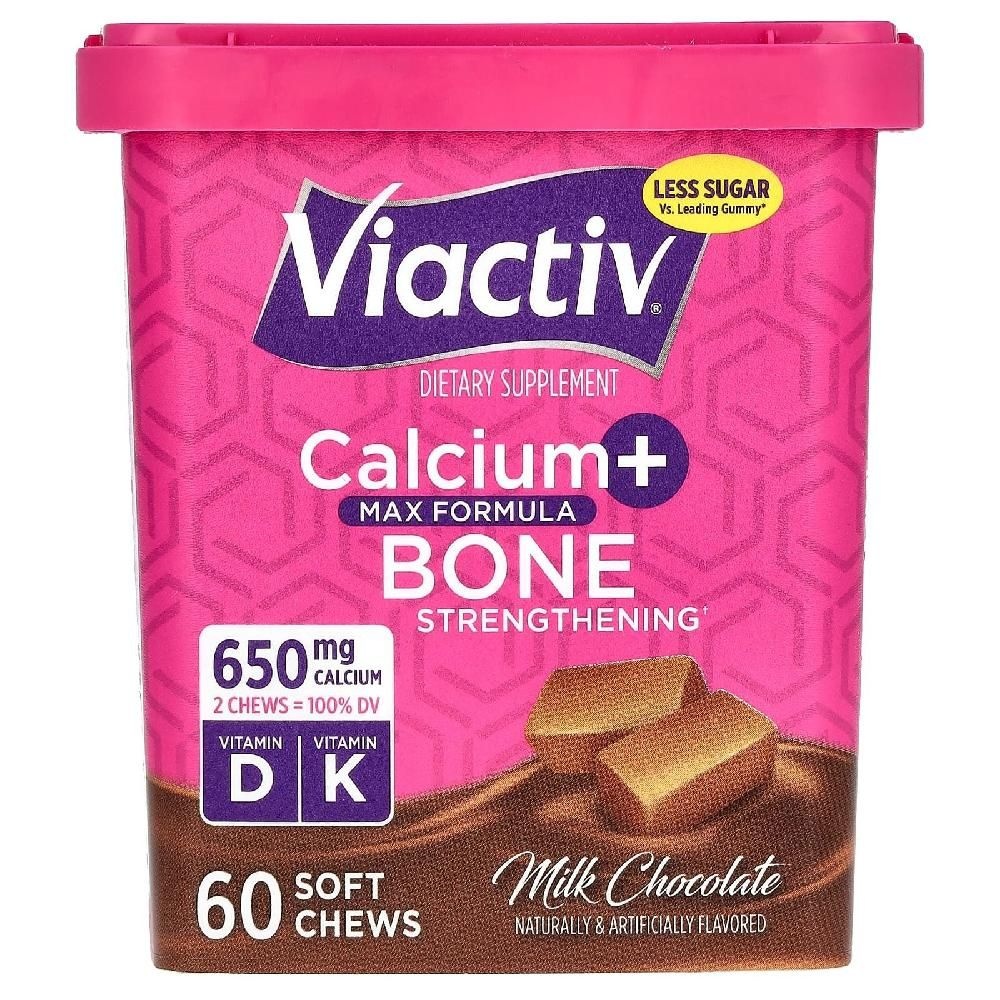 바이액티브 <b>칼슘</b> 뼈강화 맥스포뮬라 <b>밀크</b>초콜릿 60개