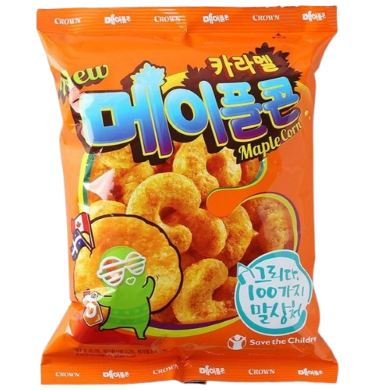 크라운 카라멜콘 메이플 스낵